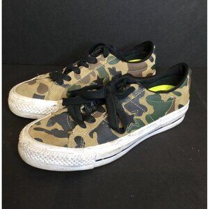Converse All Star Camo Canvas Sneakers Size 4 Mens Kids Boys Skater Skateboard